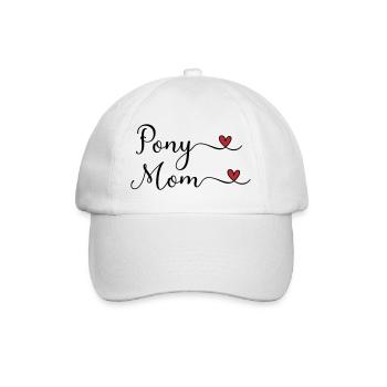 Pony Mama - Baseballkappe - Weiß/Weiß - Vorne
