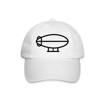 Luftschiff - Baseballkappe - Weiß/Weiß - Vorne