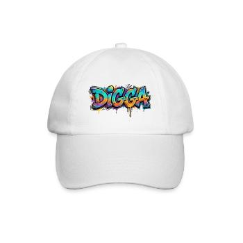 Digga Graffiti Neon Burst - Baseball Cap - white/white - Front