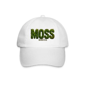 MOSS – Growing Inside Me | Botanical pun - Baseball Cap - white/white - Front