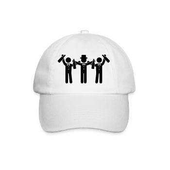 braeutigam_party - Baseballkappe - Weiß/Weiß - Vorne