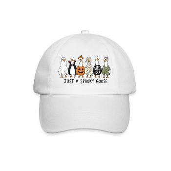 Juste une oie effrayante - Drôles oies d’Halloween - Casquette classique - blanc/blanc - Devant