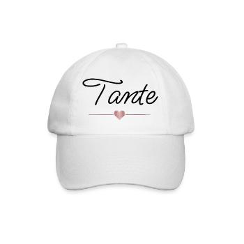 Aunt Heart Gift Family Favorite Person - Baseball Cap - white/white - Front