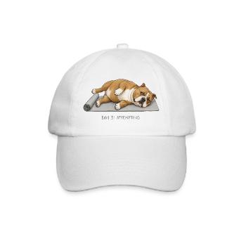 American Bully Yoga Dog Jour 3 tentative - Casquette classique - blanc/blanc - Devant