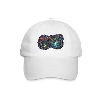 Night Forest Dragon Trail - Baseball Cap - white/white - Front