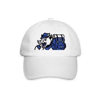 Wild Boar Backpack Logo - Baseball Cap - white/white - Front