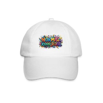 Normal can be any graffiti motif - Baseball Cap - white/white - Front