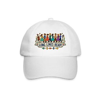 LONGUES FILES PRÊTES - Casquette classique - blanc/blanc - Devant
