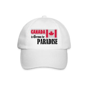 canada est allemand pour le paradis - Casquette classique - blanc/blanc - Devant