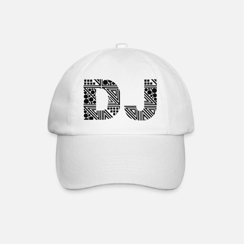 DJ - Baseball Cap - white/white