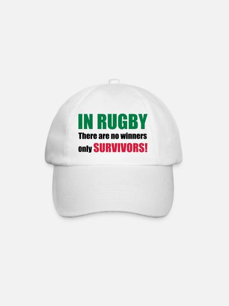rugby - Baseball Cap - white/white