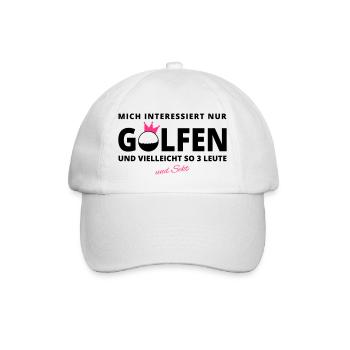 GOLFER-INTERESSE Sekt - Baseballkappe - Weiß/Weiß - Vorne