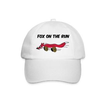 fox on the run - Baseballkappe - Weiß/Weiß - Vorne