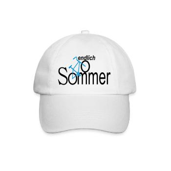 endlich sommer - Baseballkappe - Weiß/Weiß - Vorne