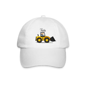 Bagger - Baseballkappe - Weiß/Weiß - Vorne