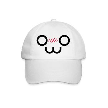 Kawaii Smile (Vektorgrafik) - Baseballkappe - Weiß/Weiß - Vorne