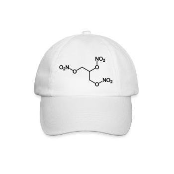 dynamite (nitroglycerin) - Baseball Cap - white/white - Front