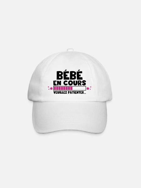 Bébé en cours,grossesse,famille - Casquette classique - blanc/blanc