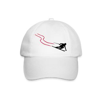 ski - Baseballkappe - Weiß/Weiß - Vorne