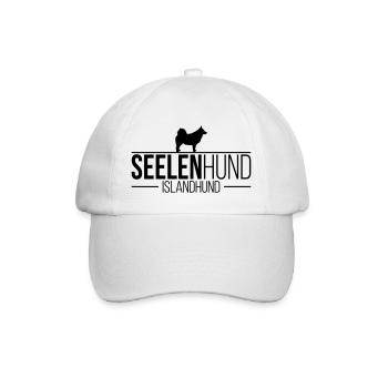 ISLANDHUND Seelenhund - Baseballkappe - Weiß/Weiß - Vorne