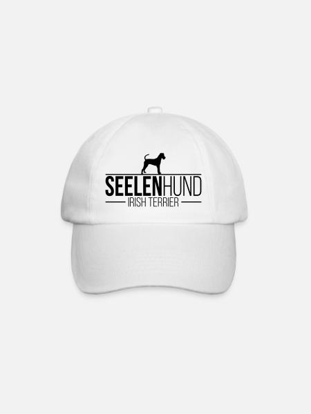 IRISH TERRIER Seelenhund - Baseballkappe - Weiß/Weiß