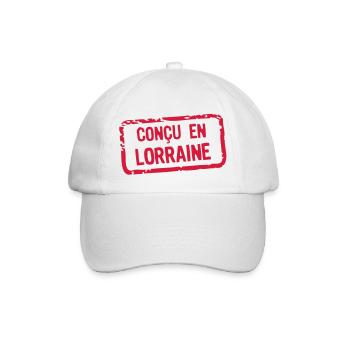 designed label lorraine - Baseball Cap - white/white - Front