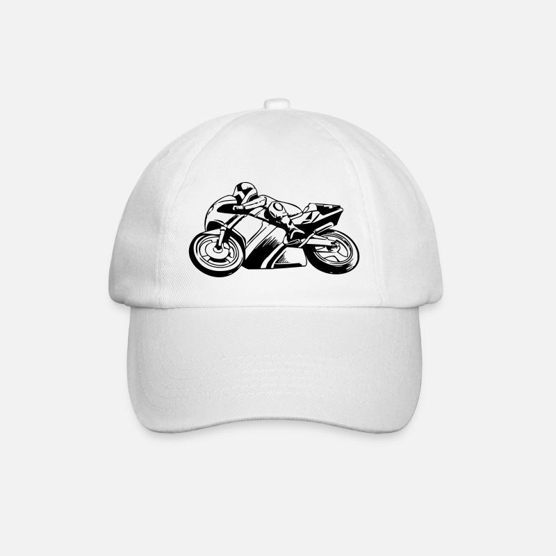 Superbike - Baseballkappe - Weiß/Weiß