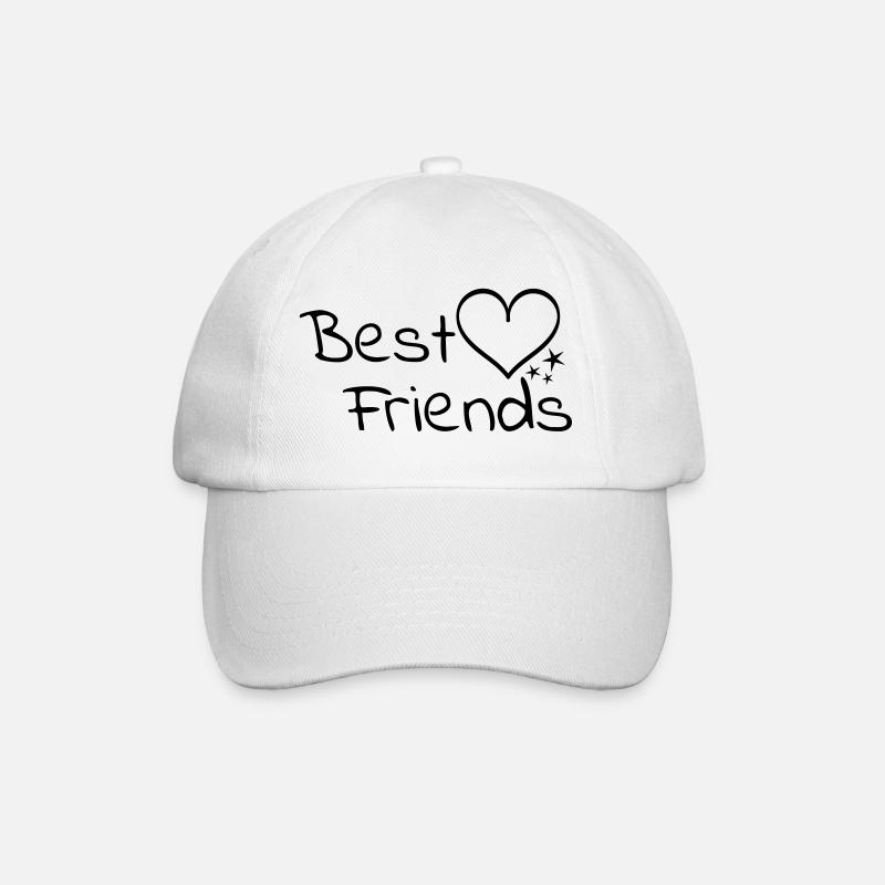 Beste Freunde - Baseballkappe - Weiß/Weiß