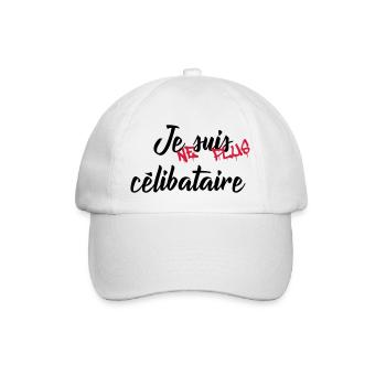 celibataire - Casquette classique - blanc/blanc - Devant
