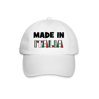 Made in Italy! - Baseballkappe - Weiß/Weiß - Vorne