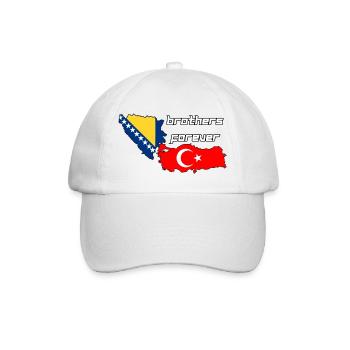 Bosnia & Turkey - Baseballkappe - Weiß/Weiß - Vorne