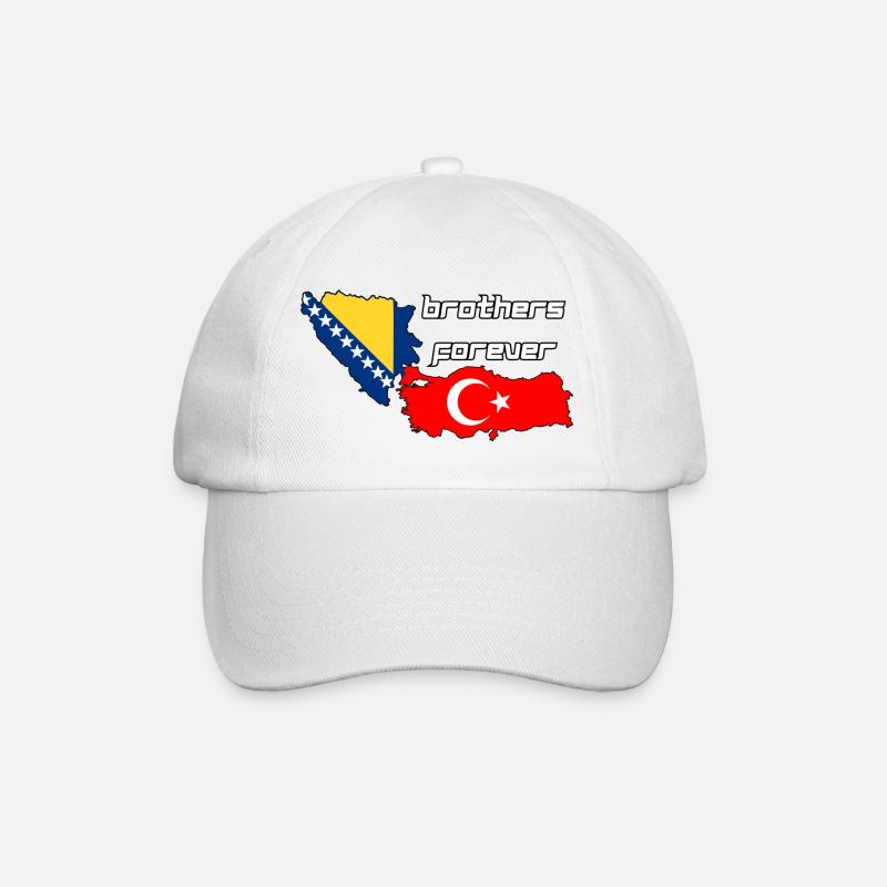 Bosnia & Turkey - Casquette classique - blanc/blanc