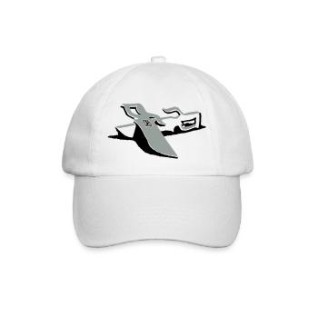 knivesgrey - Baseballkappe - Weiß/Weiß - Vorne