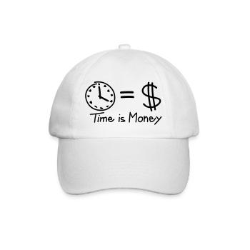 time_is_money_f1 - Baseballkappe - Weiß/Weiß - Vorne