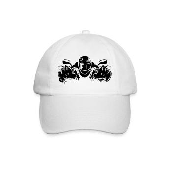 conduire une moto - Casquette classique - blanc/blanc - Devant