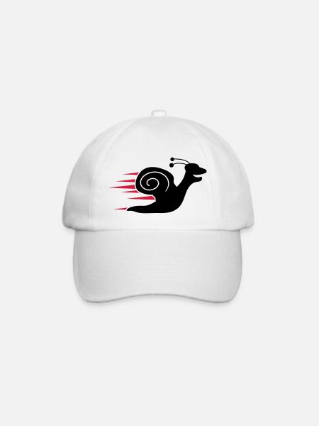 Fast Snail - Casquette classique - blanc/blanc