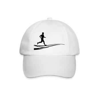 Sport - Jogger Welle - Baseballkappe - Weiß/Weiß - Vorne