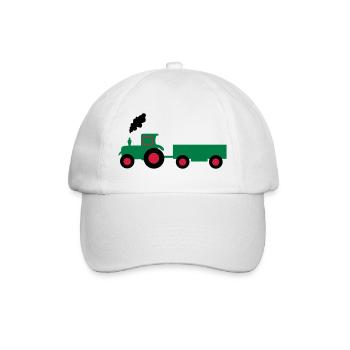 tracteur anhaenger - Casquette classique - blanc/blanc - Devant