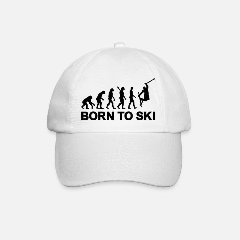 Evolution Ski - Baseballkappe - Weiß/Weiß