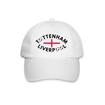 Tottenham liverpool - Baseballkappe - Weiß/Weiß - Vorne
