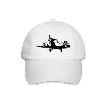 Aircraft Ju-52 - Baseball Cap - white/white - Front