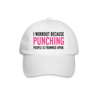 Workout - Baseball Cap - white/white - Front