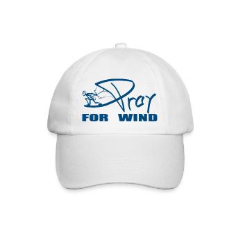 PRAY FOR WIND blue - Baseball Cap - white/white - Front