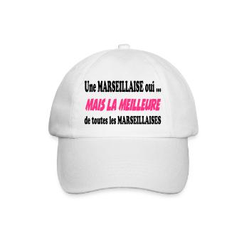 Une marseillaise oui ... - Casquette classique - blanc/blanc - Devant