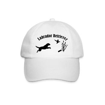 Labrador Retriever - Baseballkappe - Weiß/Weiß - Vorne
