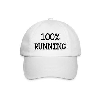 Course à Pied / Running / Jogging / Coureur - Casquette classique - blanc/blanc - Devant