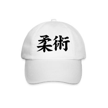 Jujutsu / Ju-jitsu / Jūjutsu / Kampfkünste / Kampf - Baseballkappe - Weiß/Weiß - Vorne