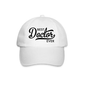 best doctor ever - Baseballkappe - Weiß/Weiß - Vorne