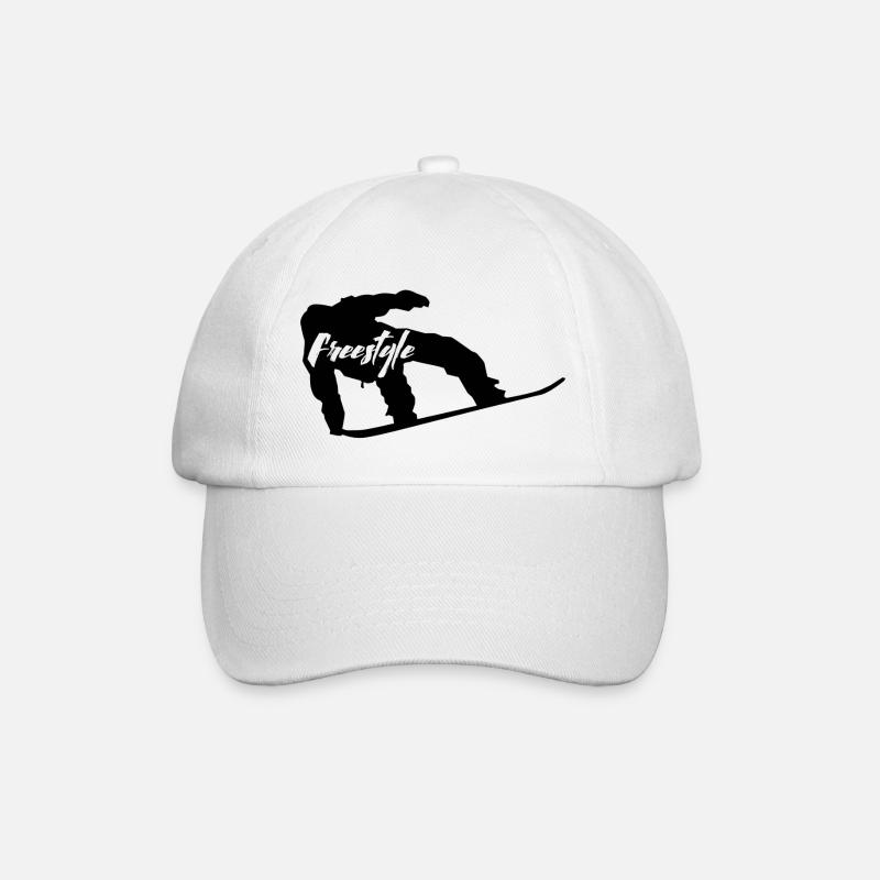snowboard freestyle - Baseballkappe - Weiß/Weiß