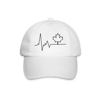 Battement de cœur Canada - Casquette classique - blanc/blanc - Devant